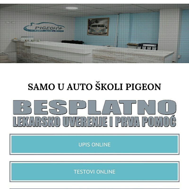 Auto škola Pigeon Plus Novi Beograd Nehurova
